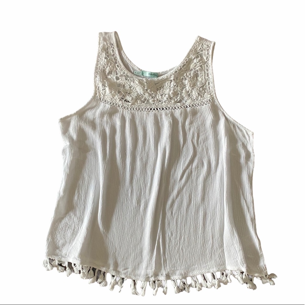 Maurices Gauze with Tassels Tank